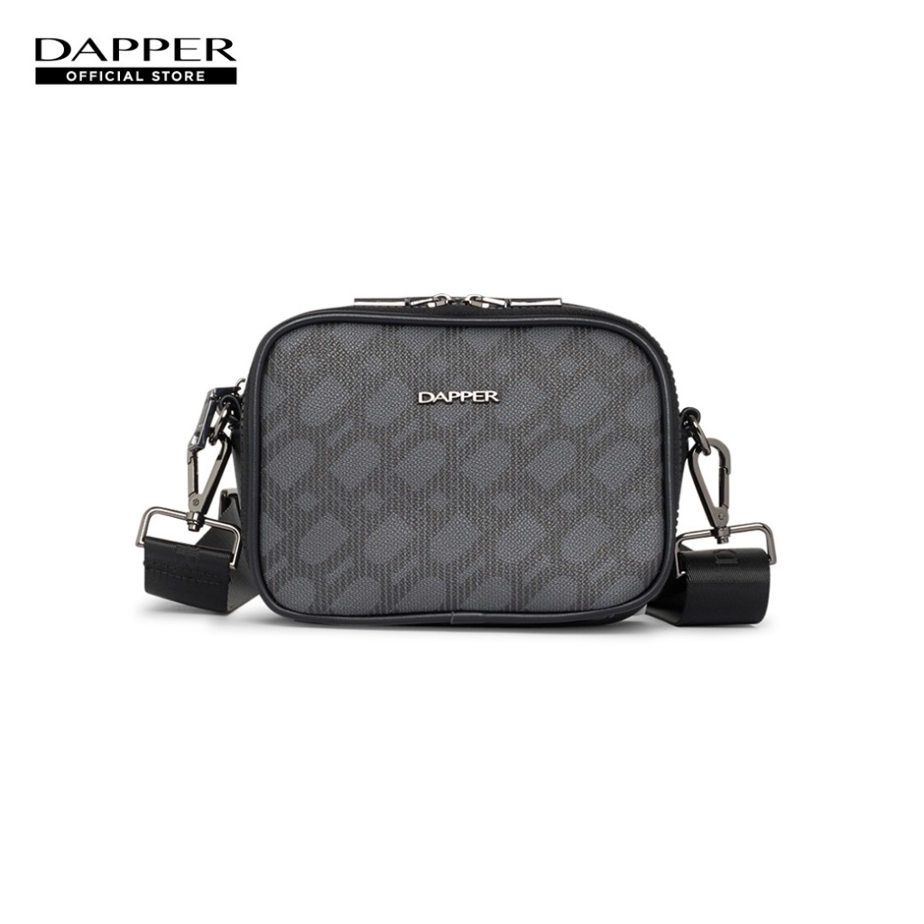 DAPPER กระเป๋าสะพายมินิ DP Monogram Mini Crossbody Bag สีดำ (BM6/BK/1249PP2)