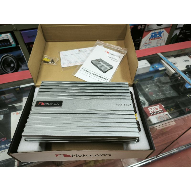 NAKAMICHI NKTA75.4 Power Amp 4 CH เหมาะสำหรับขับลำโพง ชุดหน้า/หลัง