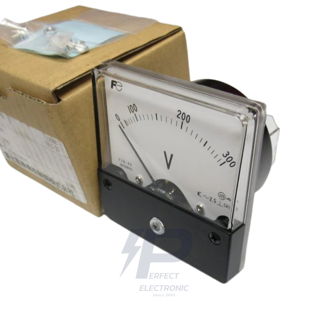 FMN-80 FUJI Panel Instruments DC VOLTMETER แผงหน้าปัดโวลต์มิเตอร์ ...