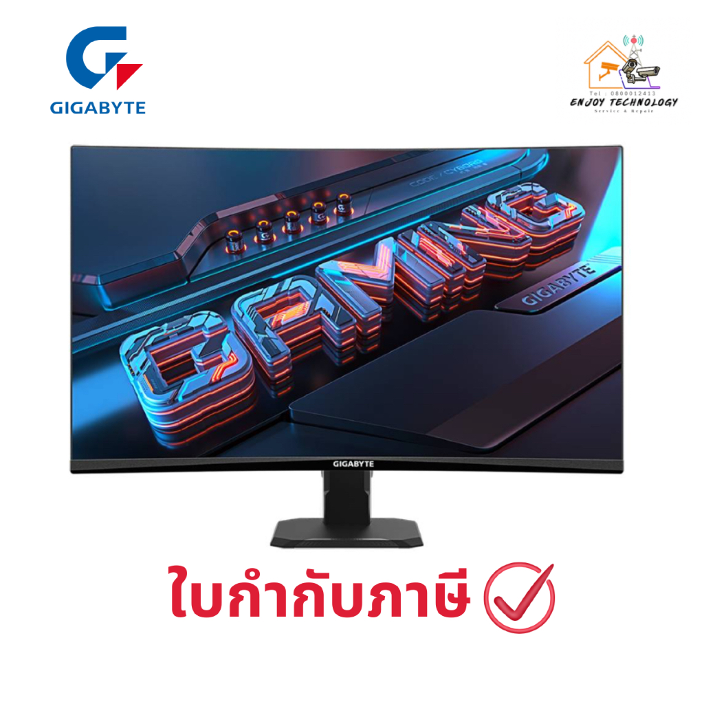 Gigabyte รุ่น GS27FC 27 นิ้ว Gaming Monitor (VA 180Hz Curved) จอ ...