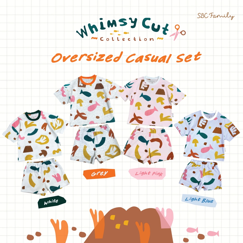 (กดสั่งแยก)SBC Family_เสื้อแขนสั้น+ขาสั้น Whimsy Cut | Shopee Thailand