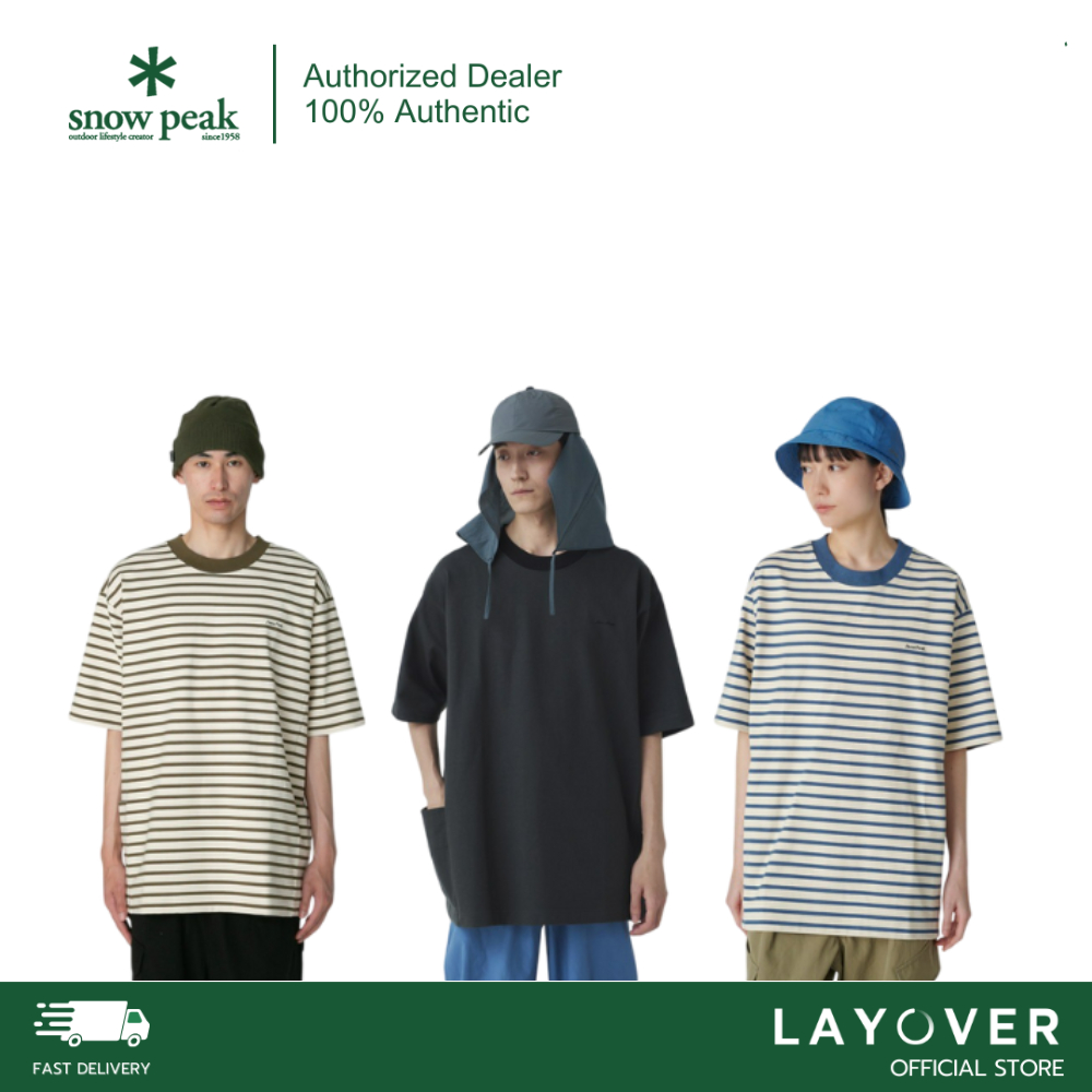 Snow Peak Organic Cotton Mercerized Border T-Shirt