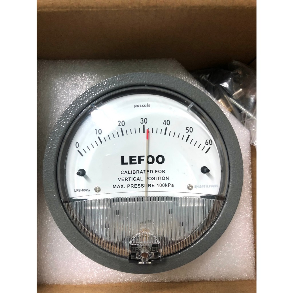 LEFOO Differential pressure Gauge LFB-60 Pa | Shopee Thailand