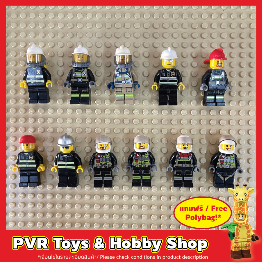 USED มือสอง LEGO® Minifigures CITY Fire Figther Sea Rescuer cmf เลโก้ ...