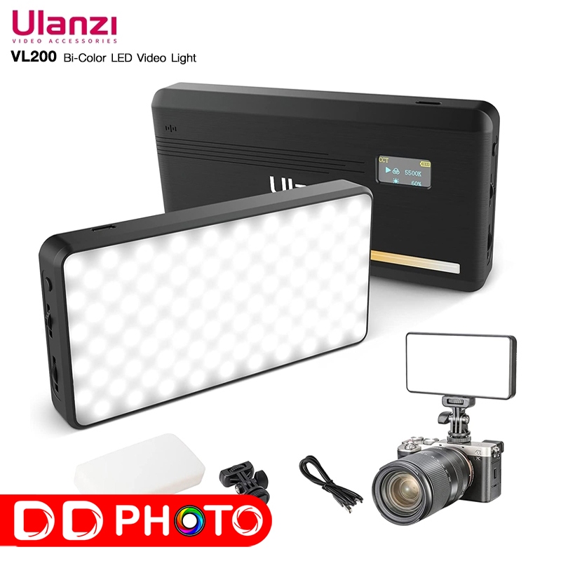 ULANZI VL200 BI-COLOR LED VIDEO LIGHT SKU:2481 ไฟสำหรับถ่ายวีดีโอ ไลฟ์ ...