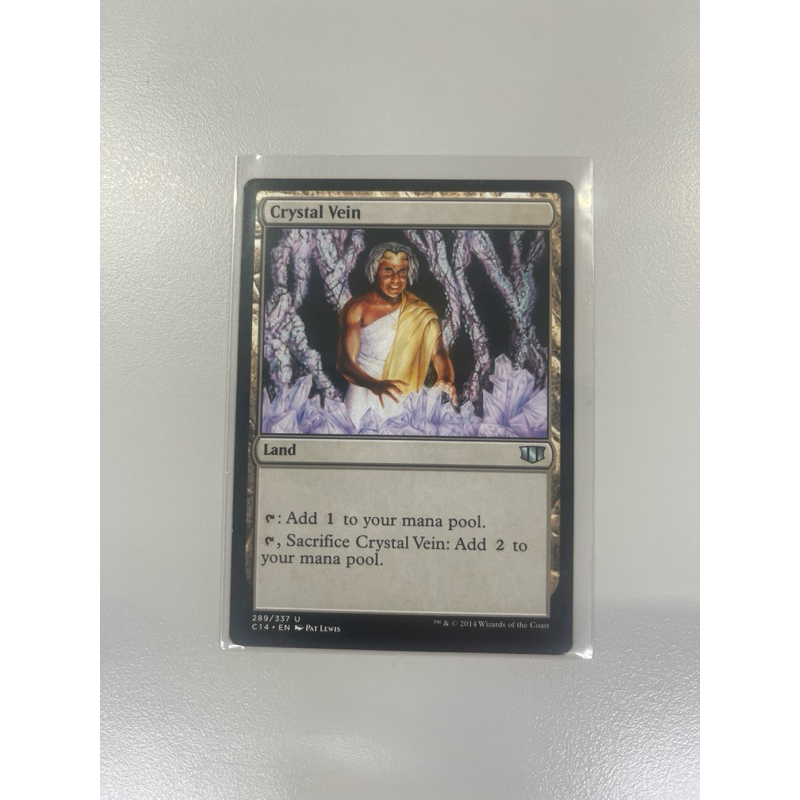 การ์ด MTG Crystal Vein Land Magic the gathering EDH รุ่น Mirage 6th ...