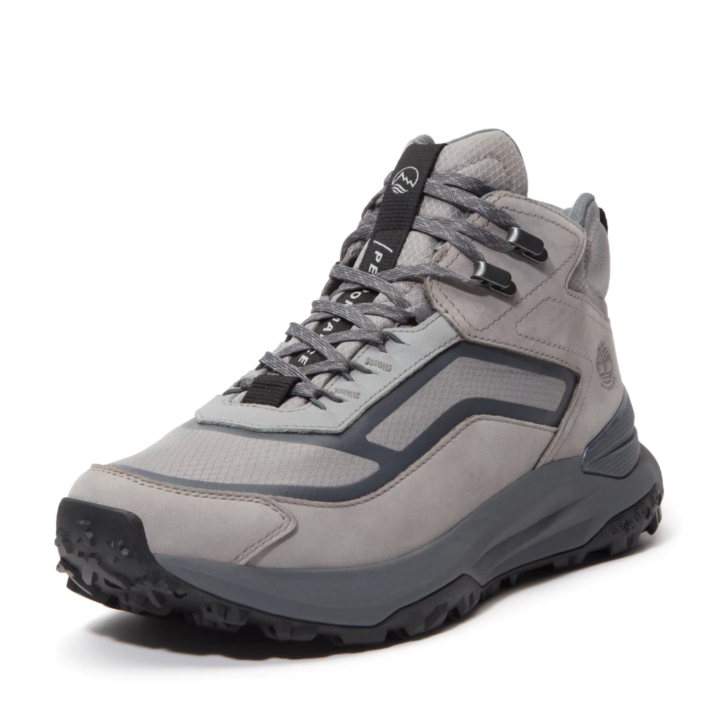 Timberland รองเท้าผ้าใบผู้ชาย Motion Access Mid Lace Sneaker รุ่น FTMMA6DX6-EOT สีเทา (Medium Grey Ripstop)