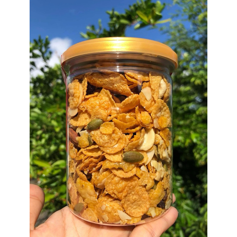 🍯คอนเฟลกคาราเมล ธัญพืช ขนาด160g. สูตรเฉพาะไม่เหมือนใคร หอมมาก หวานน้อย ...
