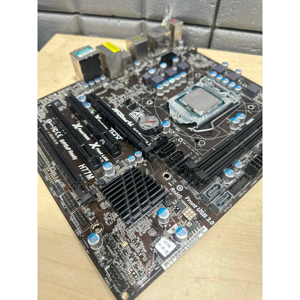 เมนบอร์ด LGA1155 ASROCK H77M รองรับเจนที2-3 มือสอง สภาพดี พร้อมส่ง แถม ...