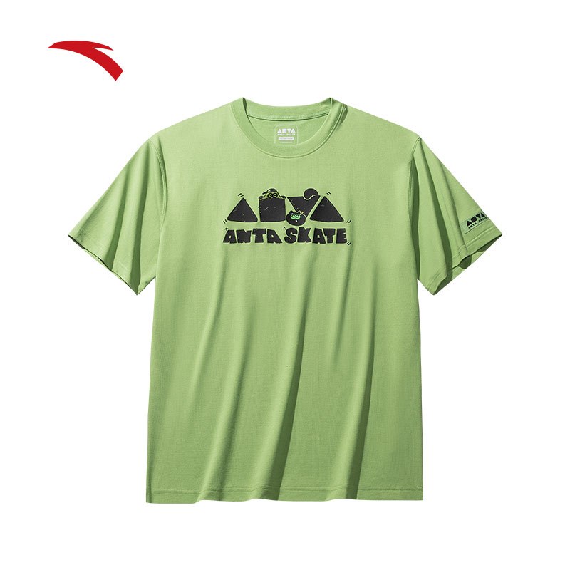 ANTA X Wang YiBo] เสื้อยืดสั้นUnisex 1725B8115 Official Store