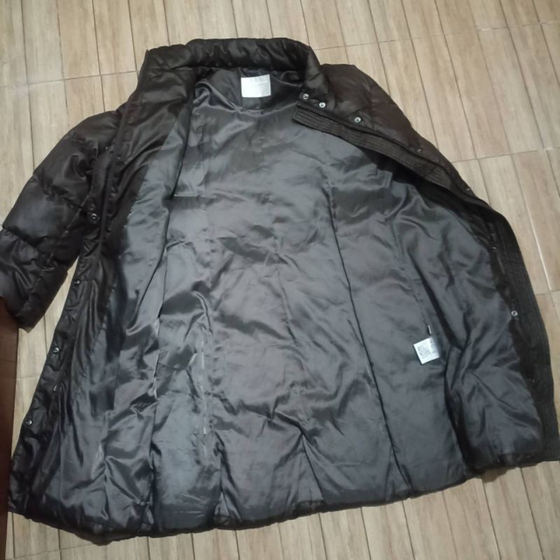 uniqlo premium down size s long padding เสื้อกันหนาว ขนห่าน ขนเป็ด ...