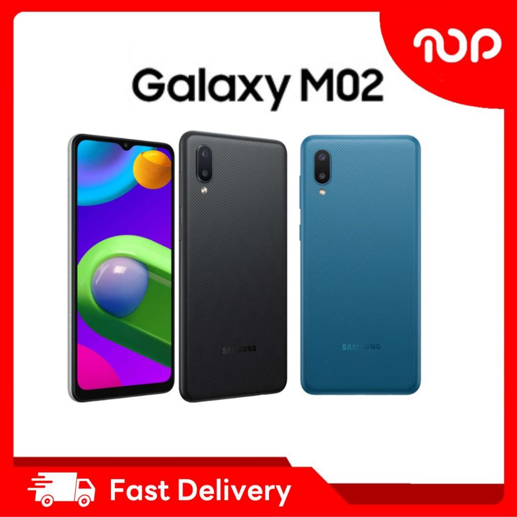 โทรศัพท์ Samsung Galaxy M02 แบตอึด 5000 mAh + จอใหญ่ไร้ขอบ 6.5 นิ้ว และ ...