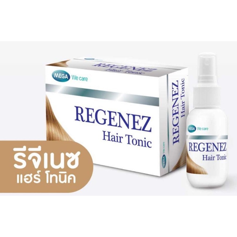 (มีโปร 3 แถม 1 จำนวนจำกัด) Mega We Care REGENEZ Hair Tonic Spray 30ml ...