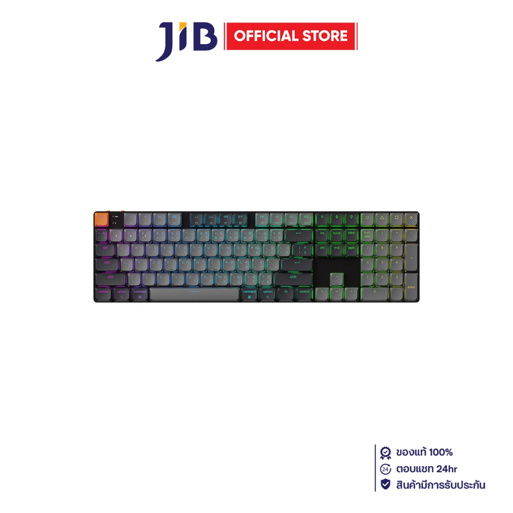 WIRELESS KEYBOARD (คีย์บอร์ดไร้สาย) KEYCHRON K5X RGB EN/TH - BLACK (K5X ...