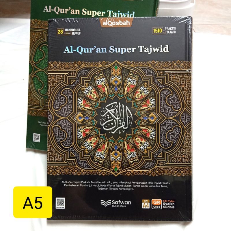 Al-Quran Super Tajwid อัลกุรอาน Super Tajwid ขนาด A5 แถบสีตัจวีด ...