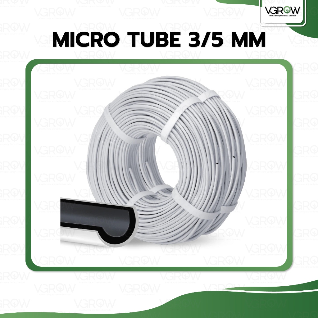 Micro PE TUBE 3/5MM Double Layer สายไมโคร 3 มิล หนา 2 ชั้น ภายนอกสีขาว ...