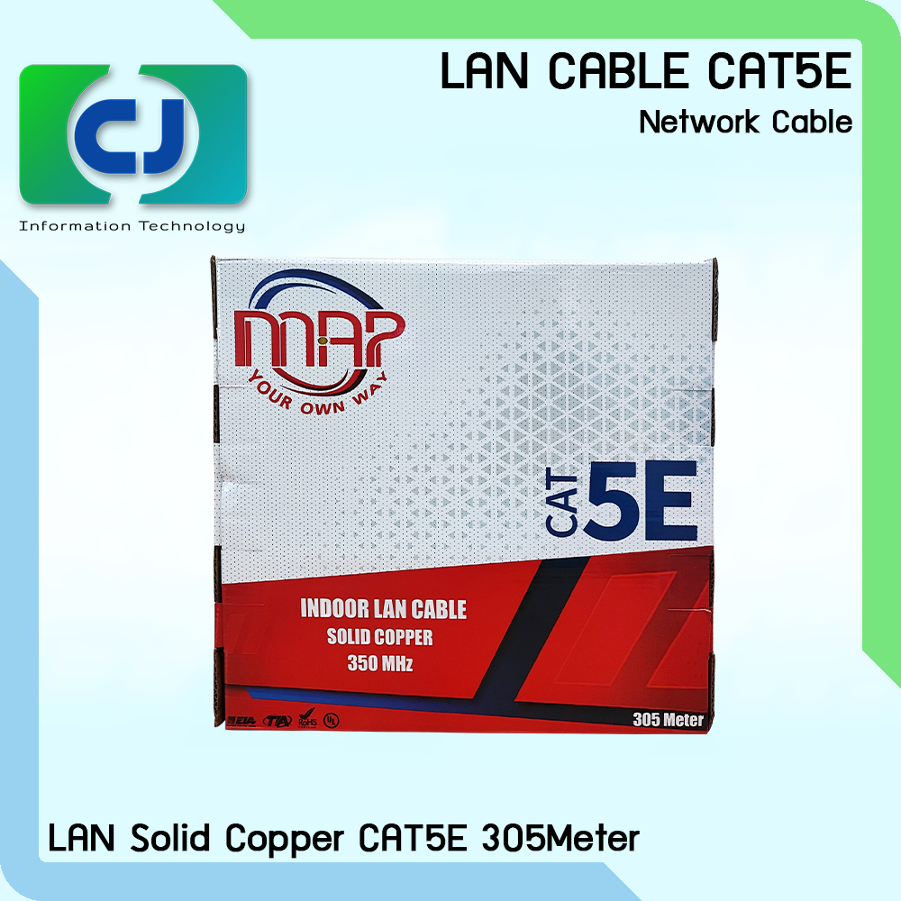 สายแลน Bare Copper Solid UTP Cable CAT5E/CAT6 (305เมตร/1กล่อง) | Shopee ...