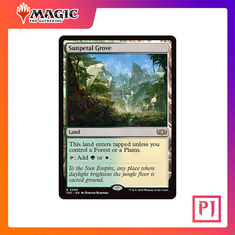 Magic: The Gathering - Sunpetal Grove (Boschetto Di Petali Solari) - Carta Rara Da Magic 2010 (M10) - 2