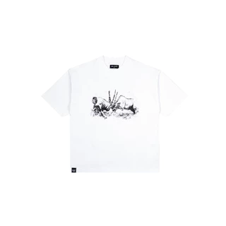 DM04 Olyx Boxy T-Shirt white เสื้อยืด