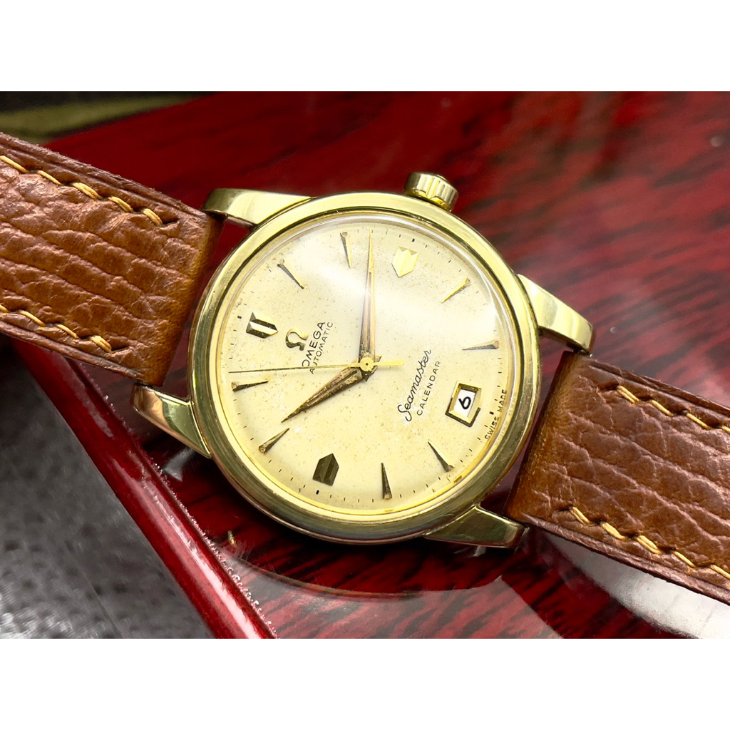 Vintage Omega Seamaster Automatic Calendar 2757-11 SC Gold 14k | Shopee ...