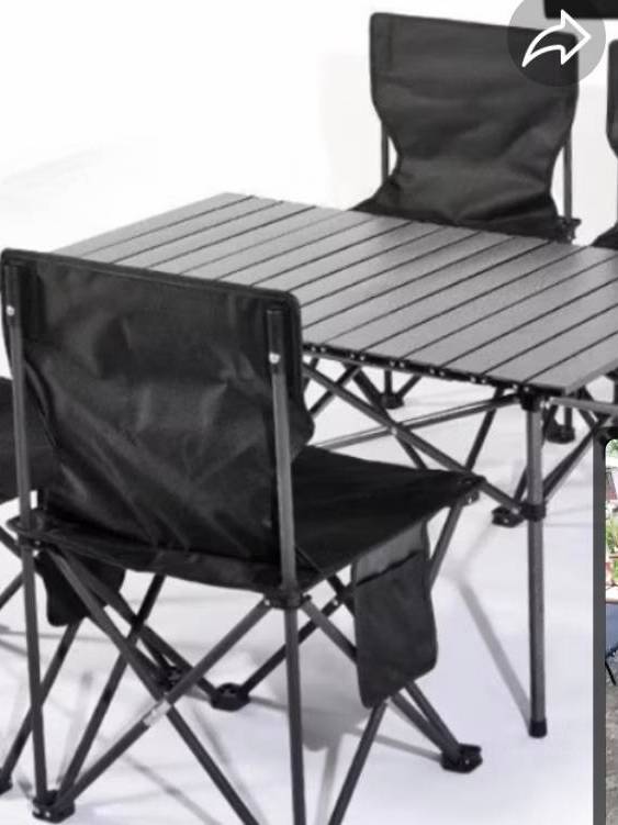 โต๊ะพับได้ โต๊ะแคมป์ปิ้ง Folding table โต๊ะพับได้โต๊ะ 1 เก้าอี้ 4 แบบ ...
