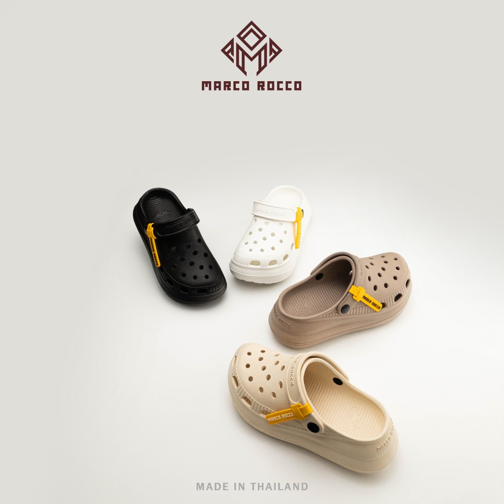 Marco Rocco รองเท้าหัวโตแฟชั่น รองเท้าหัวโตผู้หญิง กันลื่นและทนทาน พื้น ...