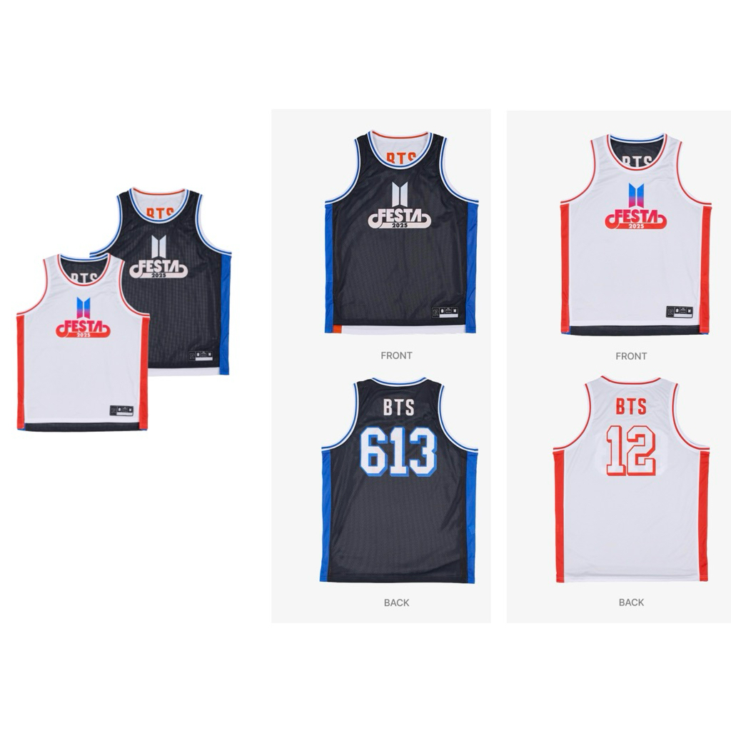 BTS 2025 FESTA リバーシブル バスケットボール ユニフォーム 新品 即日発送 BTS FESTA 2025 リバーシブルバスケットボール
