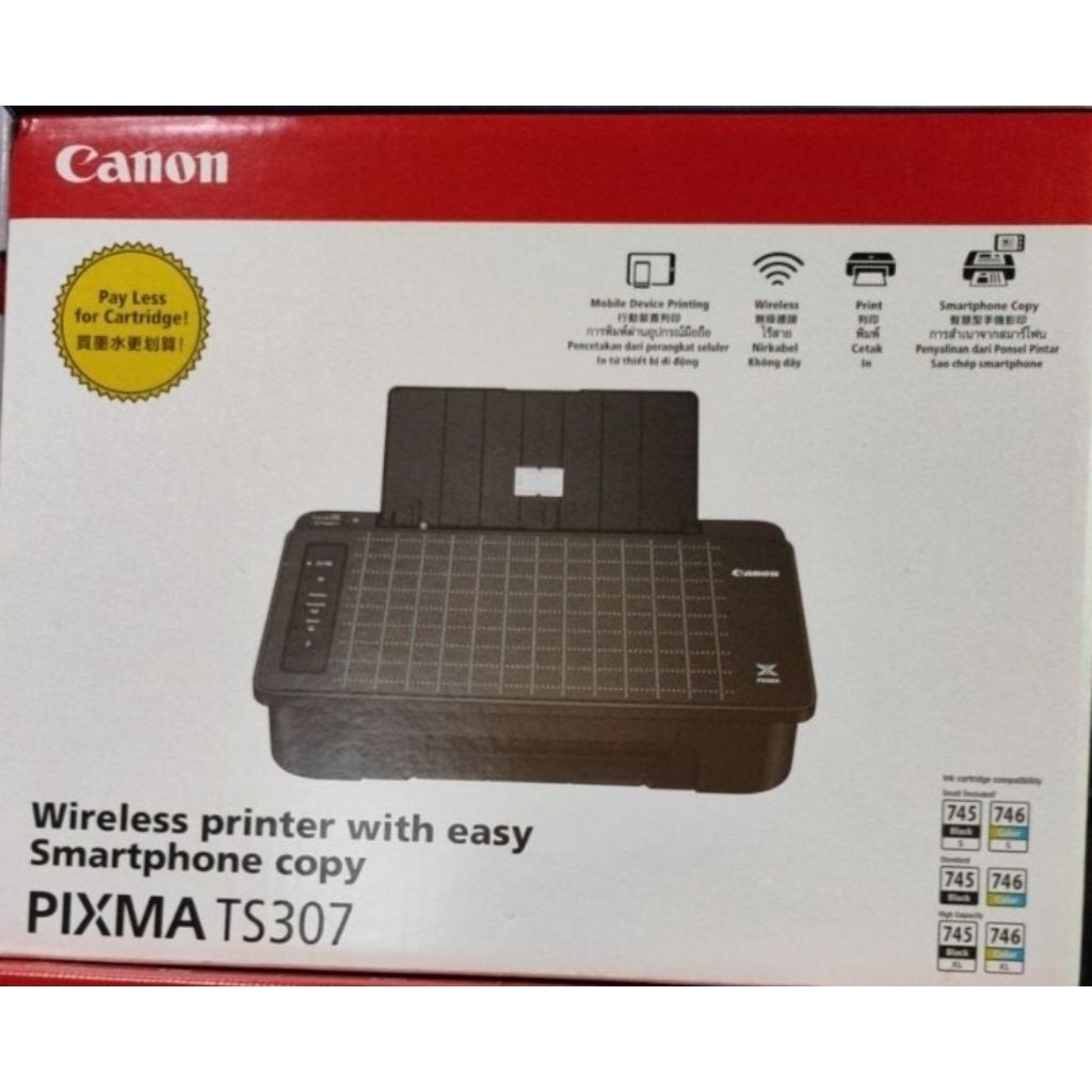 Canon PIXMA TS307 Inkjet Wireless Printer with Smartphone Copy ( ออก ...
