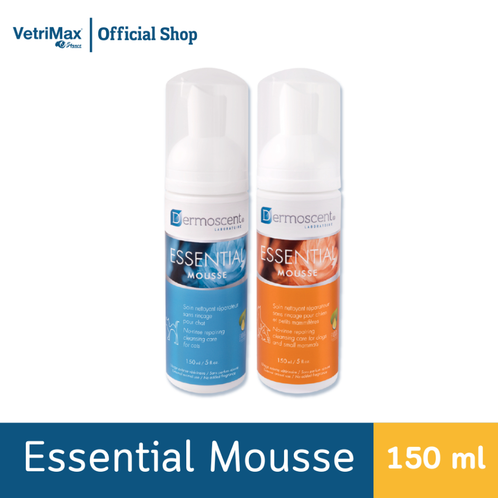 Dermoscent Essential Mousse เดอร์โมเซนส์ มูสอาบน้ำแห้ง ทำความสะอาด ...