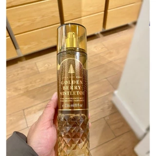 ของใหม่ ของแท้ 100% Bath & Body Works Golden Berry Mistletoe Fine Fragrance Mist 236ml