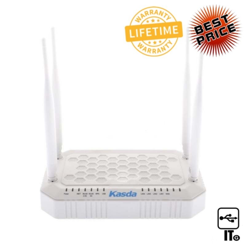 Router KASDA (TR-069) Wireless AC1200 Dual Band (Lifetime Forever ...
