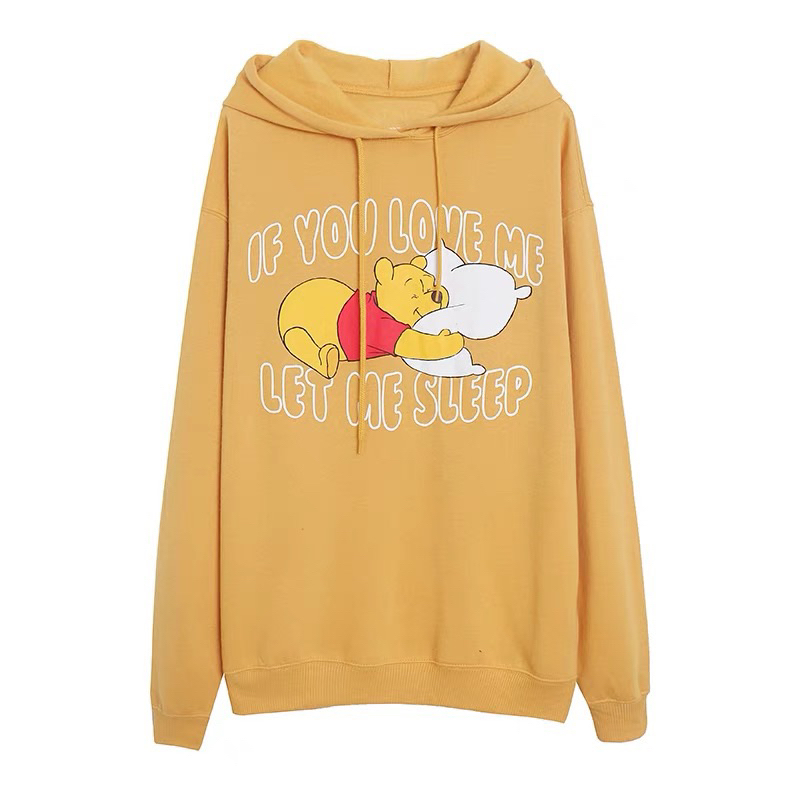 WINNIE THE POOH HOODIE pooh sleep Disney TS384