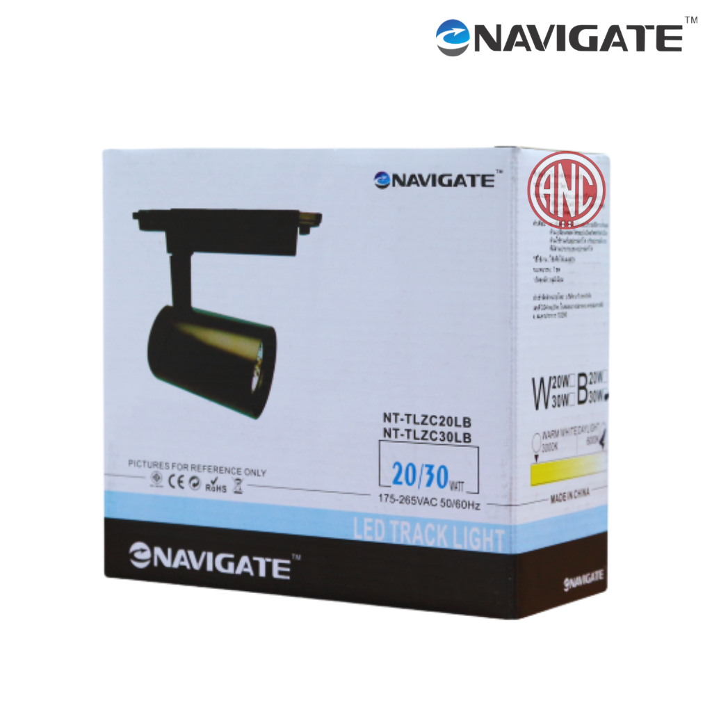 Navigate Track light โคมแทรคไลท์ บอดี้สีดำ 30W รุ่น NT-TLZC30 ติดเพดาน ...