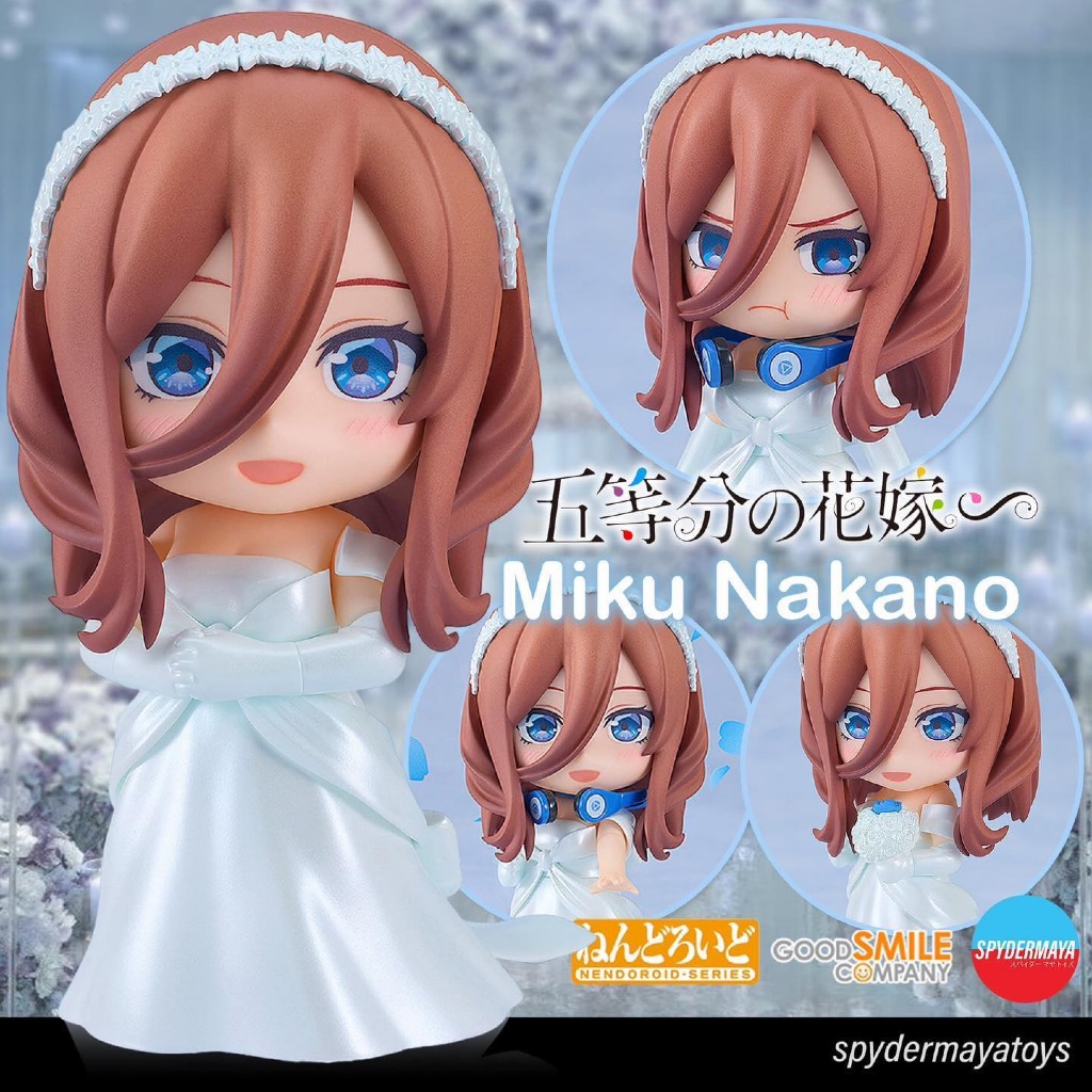 Just Release and in Stock✨ NENDOROID MIKU NAKANO WEDDING DRESS VER. THE QUINTESSENTIAL QUINTUPLETS FIGURE