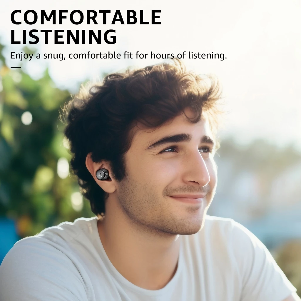 TOZO Agile Solo หูฟังบลูทูธ หูฟังไร้สาย หูฟังอินเอีย เสียงใส Bluetooth 5.3 แบต 7ชม/ชาร์จ IPX4 Game Mode