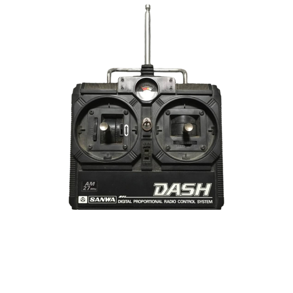 [มือ2 ไม่ได้ทดสอบ ขายตามสภาพ] รีโมทวิทยุบังคับ RC SANWA DASH 27MHz งาน ...
