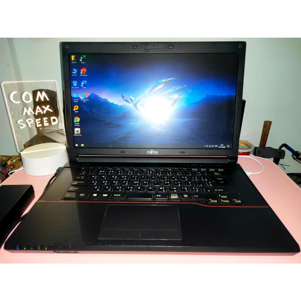 โน๊ตบุ๊ค Fujitsu A553 ซีพียู INTEL B960 แรม 4GB HDD500GB การ์ดจอ INTEL ...