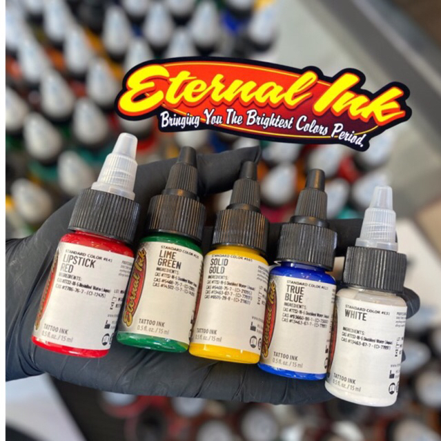 หมึกสัก Eternal Ink ครึ่งออนซ์ 1/2oz สีสักแท้ USA | Shopee Thailand