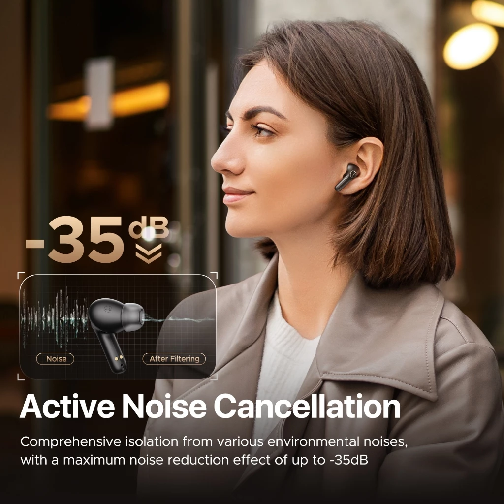 SOUNDPEATS T3 Pro หูฟังไร้สาย Bluetooth 5.4 หูฟังบลูทูธ ANC มี Game Mode