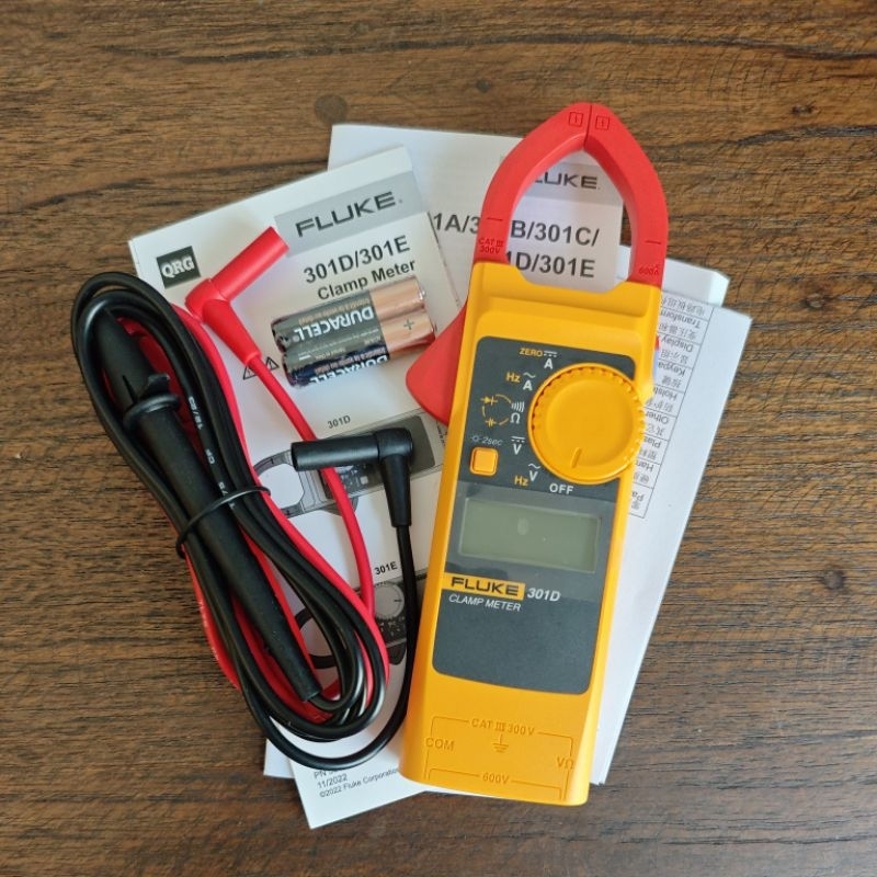แท้+New Fluke 301D AC/DC Current Clamp Meter Fluke 301D แคลมป์ มิเตอร์ ...