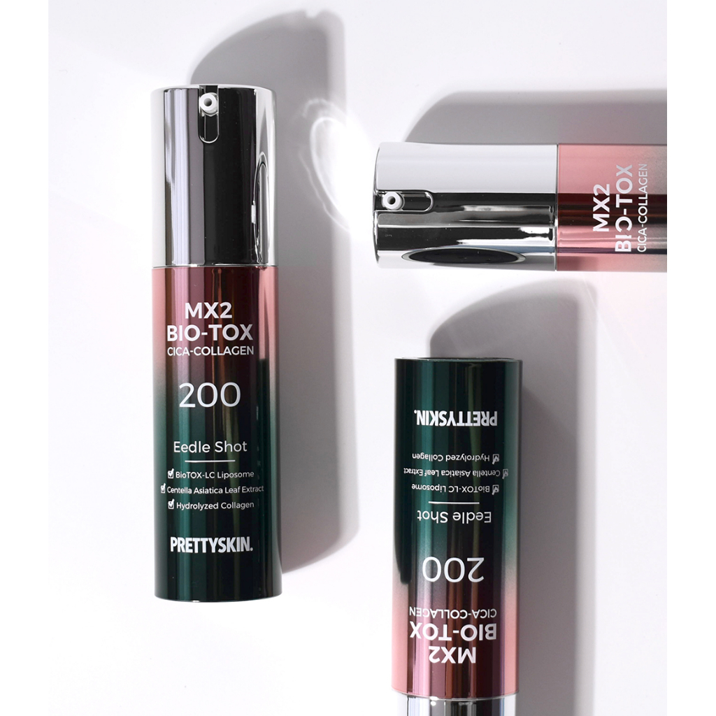 Prettyskin MX2 Bio-tox Cica Collagen Eedle Shot 200 ปริมาณ 33g ช็อ
