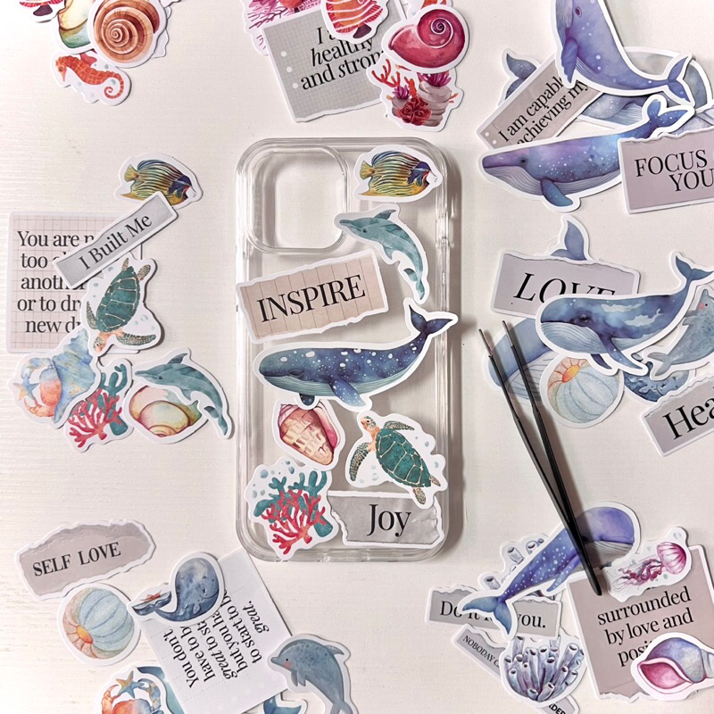 เคสใส2ชั้น (2in1) พร้อม Sticker Set รุ่น iPhone | Shopee Thailand