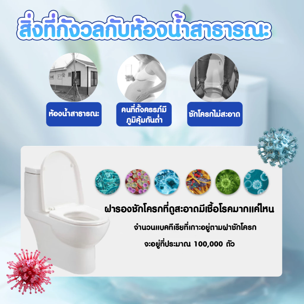 ถุงรองฝานั่งชักโครก แผ่นรองนั่ง 1ซอง มี50ชิ้น แบบพกพา ใช้แล้วทิ้ง ป้องกันเชื้อโรคแบคทีเรีย SP480