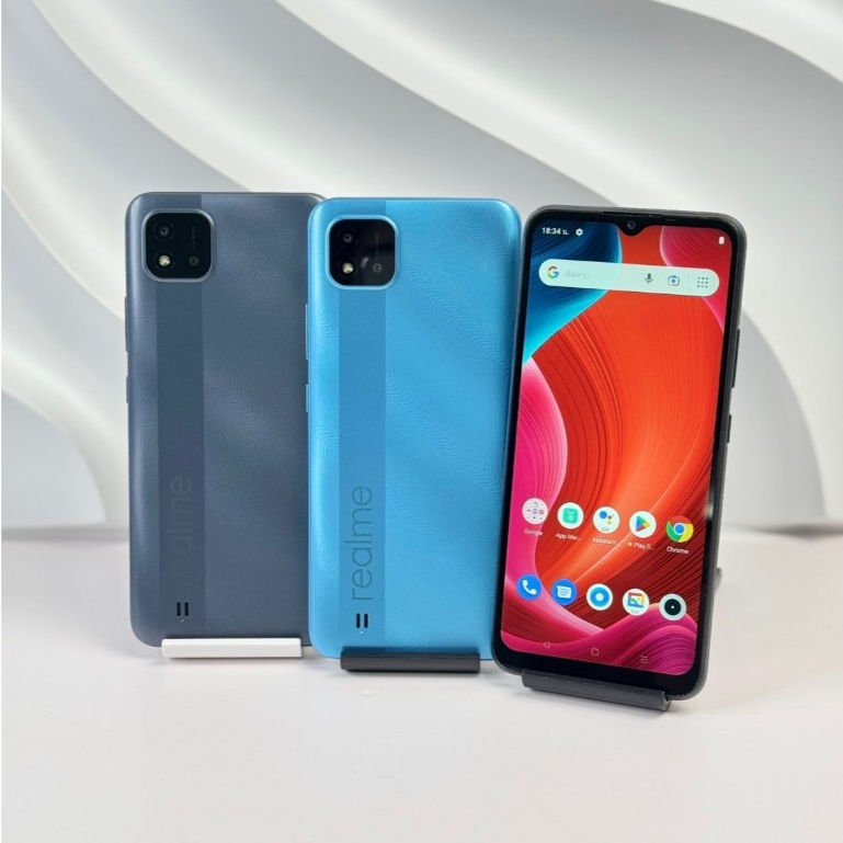 Realme C11(2021) โทรศัพท์มือถือมือสองสภาพนางฟ้า Andriod 11 แบตเตอรี่ ...