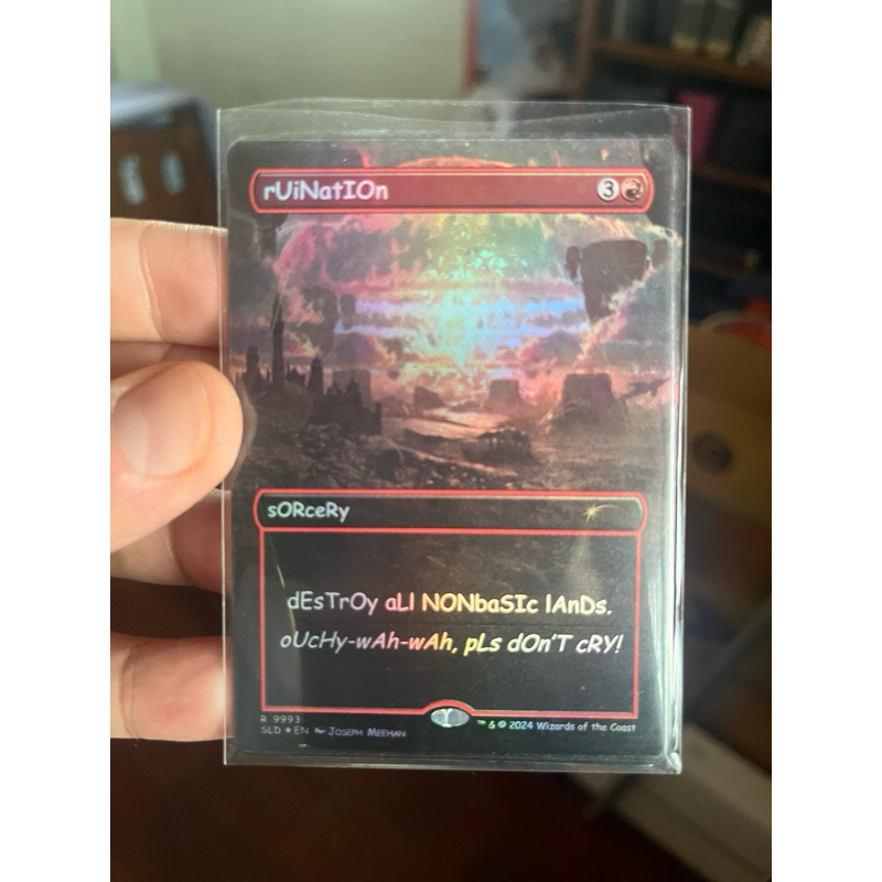 การ์ด MTG Ruination Foil Red Magic the Gathering EDH รุ่น Secret Lair ...