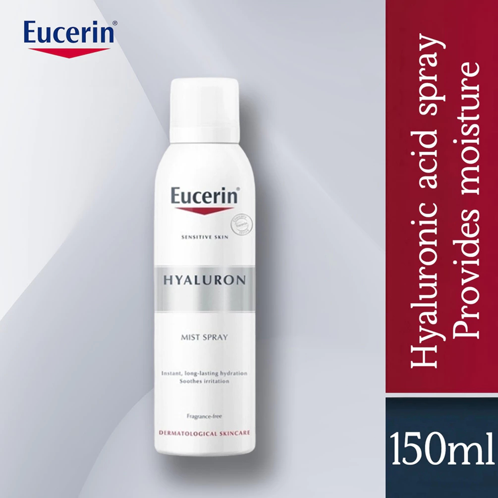 Eucerin hyaluron mist spray 150ml สูตรเข้มข้น ให้ความชุ่มชื่น ลดริ้วรอย ...