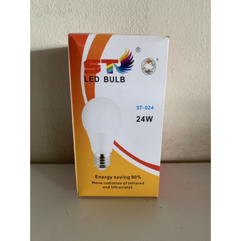 หลอดไฟ Bulb Led 24w แสงขาว ขั้วเกลียว E27 ST 24วัตต์ | Shopee Thailand