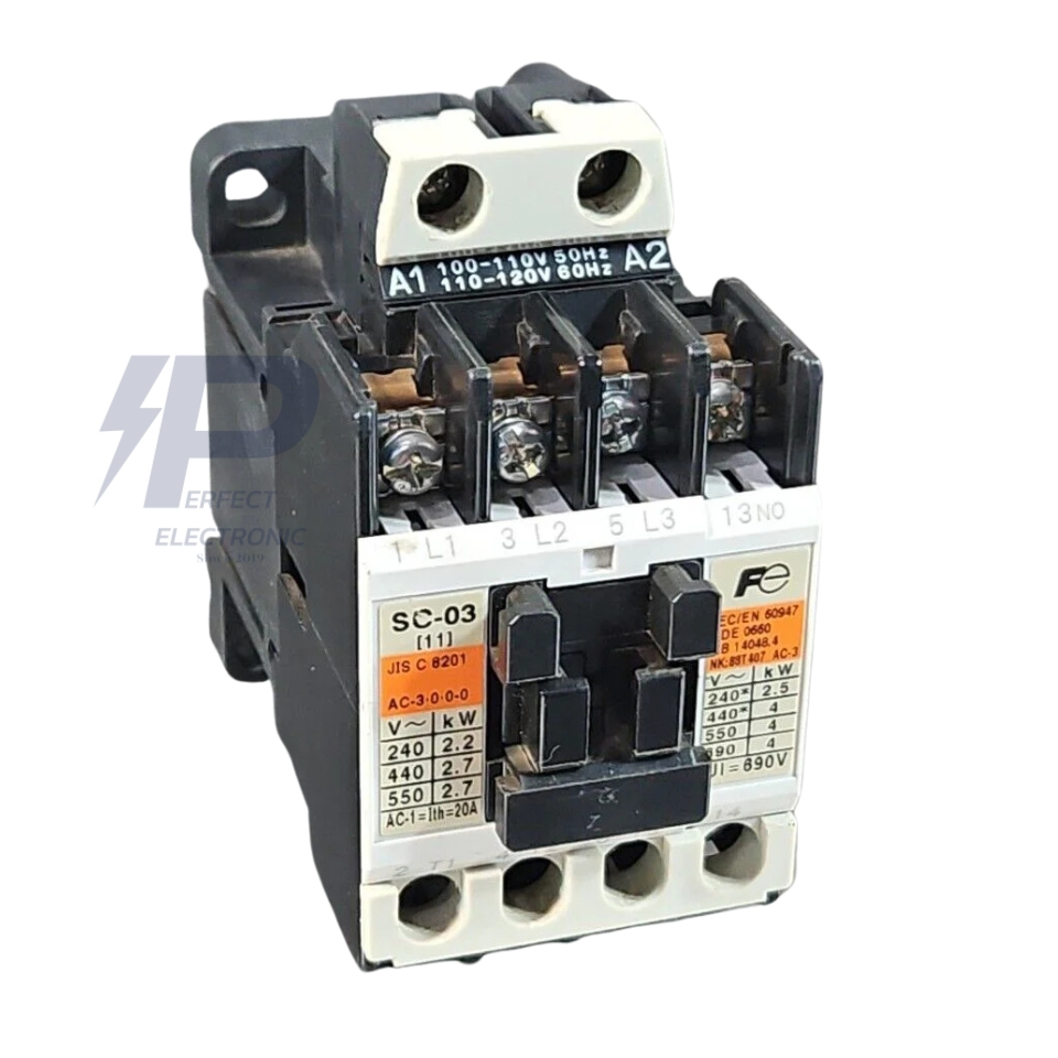 SC-03 FUJI Magnetic Contractor 3 Phase แมกเนติกคอนแทคเตอร์สามเฟส 9A/4kW ...