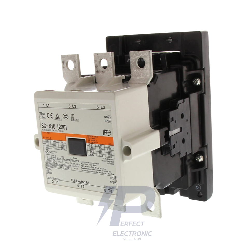 SC-N10 FUJI Magnetic Contractor 3 Phase แมกเนติกคอนแทคเตอร์สามเฟส 220A ...