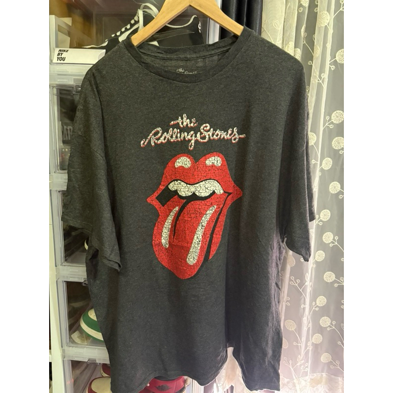 Rolling Stones Shortsleeve T-Shirt in Washed Smoke Grey | Online Rock